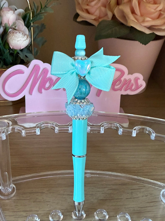Baby Blue Bow Pen