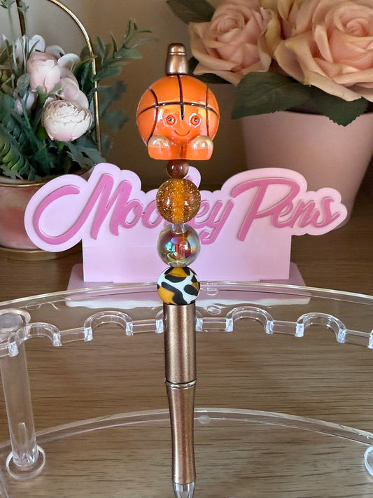 Basketball Beaded Pen