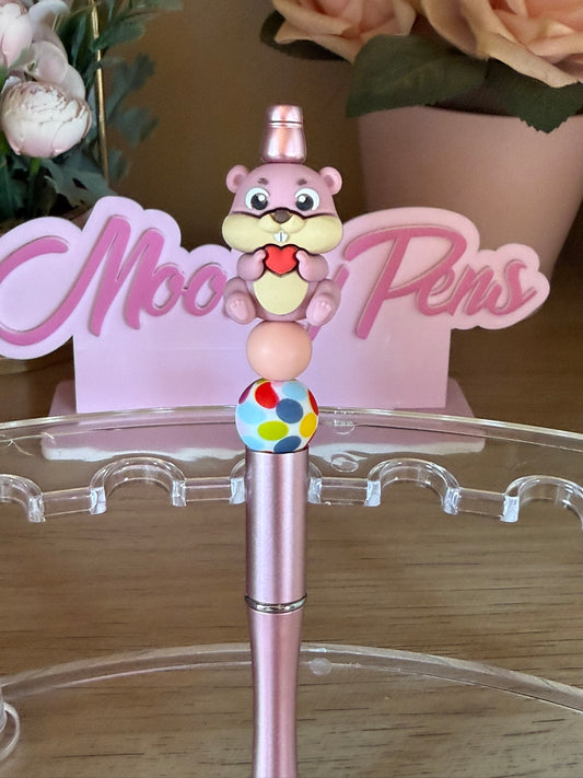 Pink Beaver Pen