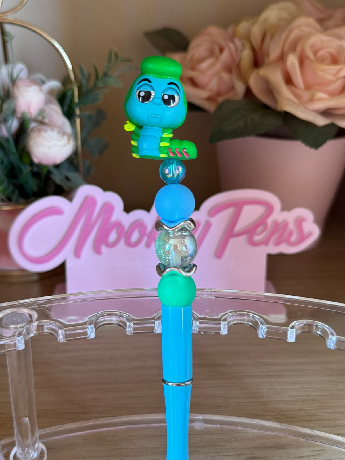 Neon Caterpillar Doorable Pen