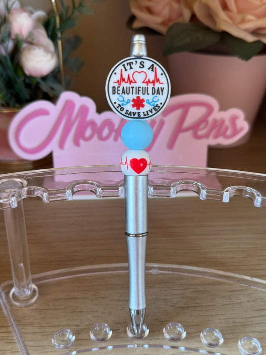 Grey's Anatomy Quote Beaded Pen