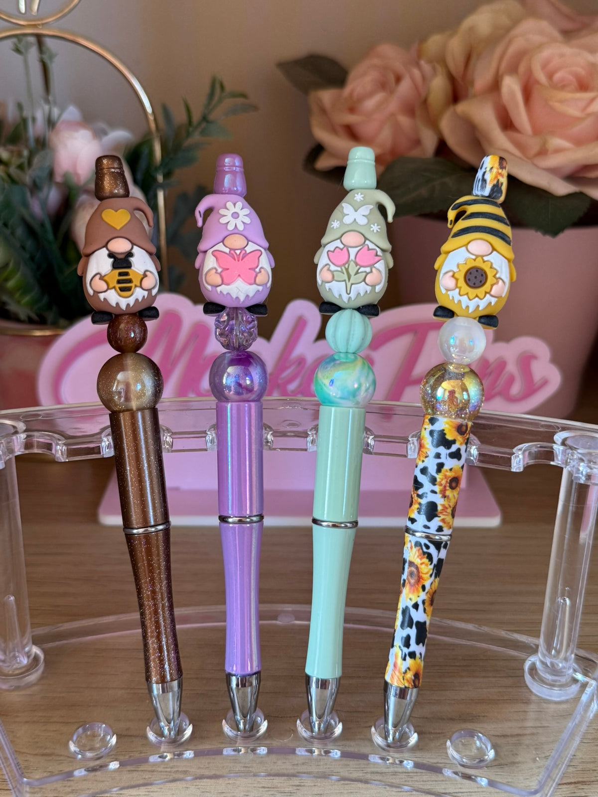 Gonk Beaded Pen Set