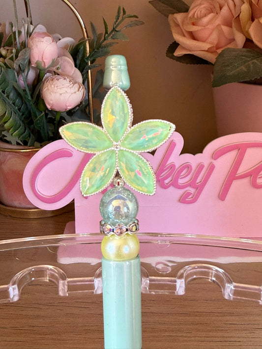 Lemon Flower Beaded Pen