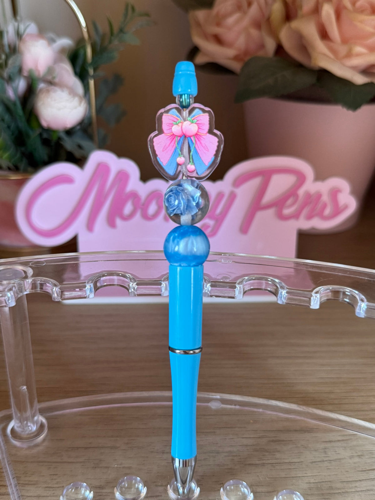 Cute Fruit Bow Beaded Pens