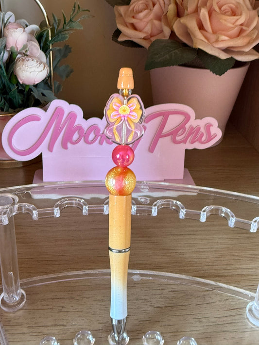 Cute Fruit Bow Beaded Pens