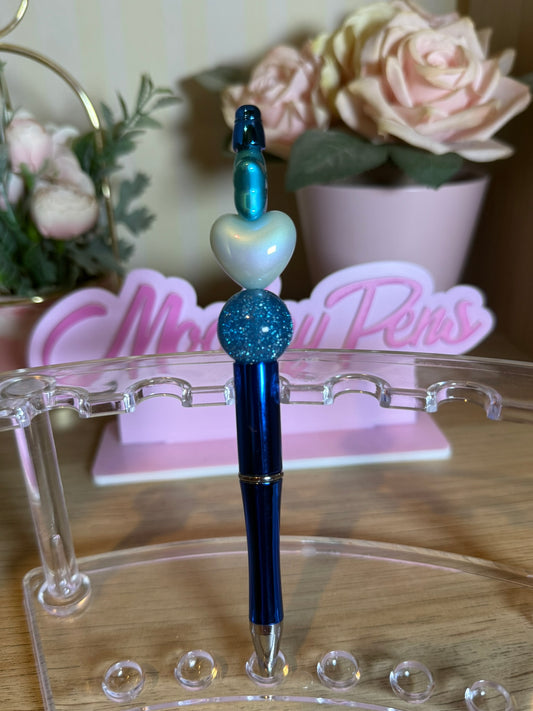 Heart & Star Beaded Pen