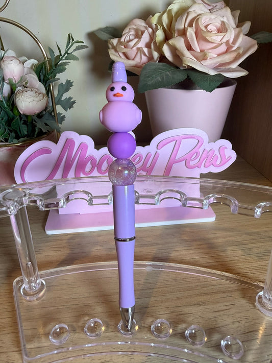 Cute Duck Beaded Pen