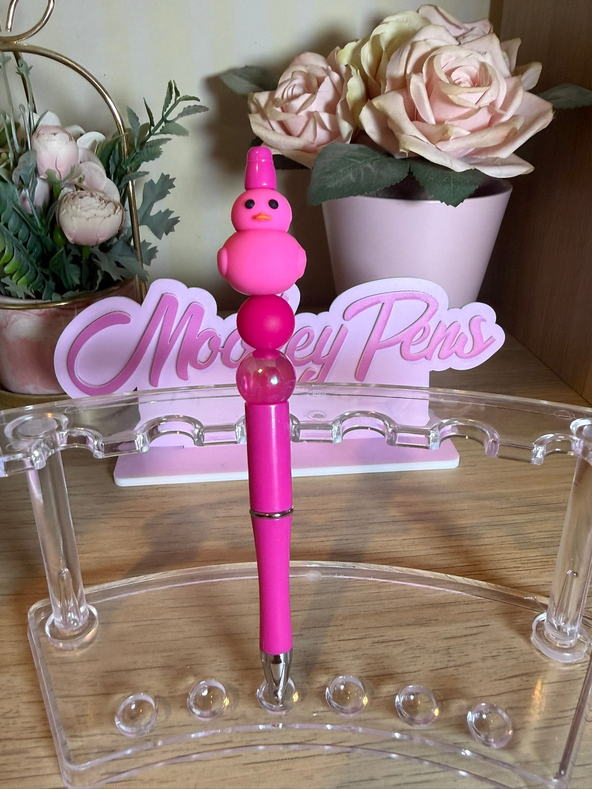 Cute Duck Beaded Pen