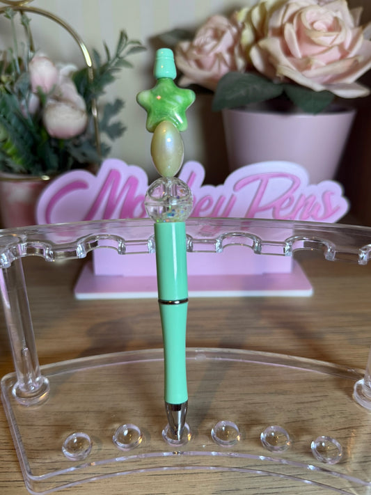 Heart & Star Beaded Pen