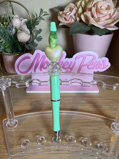 Heart & Star Beaded Pen