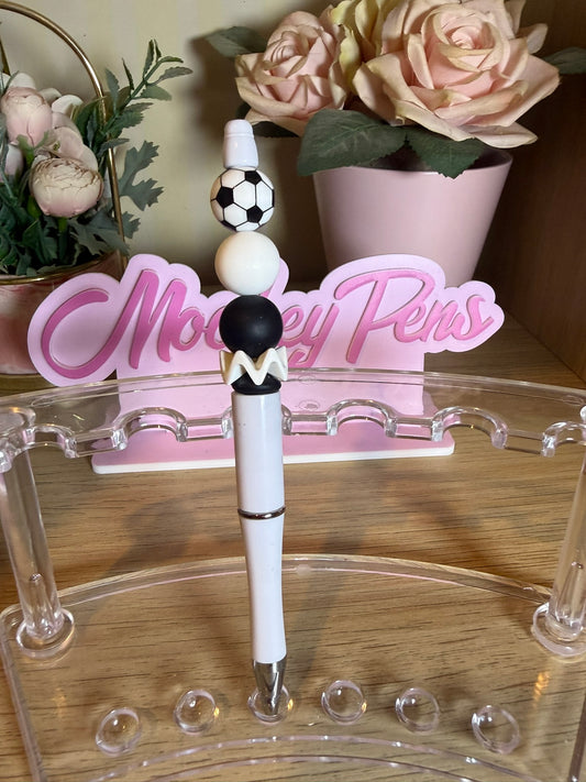 Football Beaded Pen | Sports Fan Gift