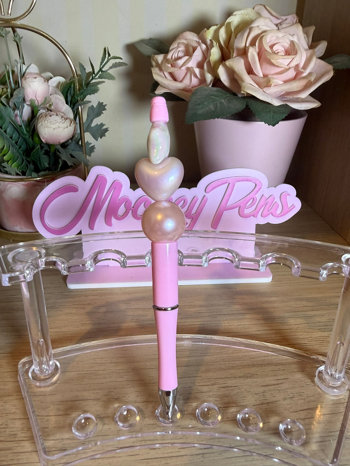 Heart & Star Beaded Pen