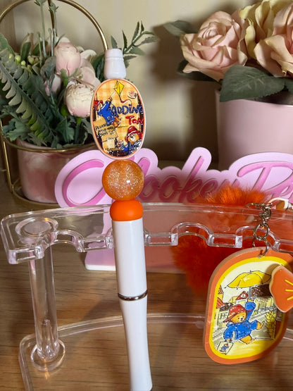 Paddington Bear Keyring & Pen Set
