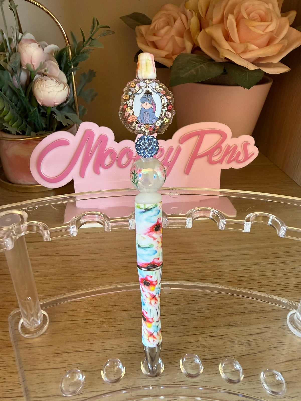 Floral Eeyore Pen
