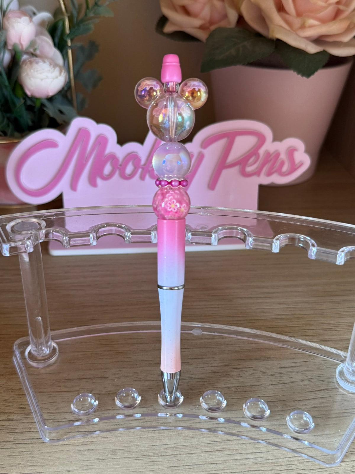 Pink Mouse Head Pen