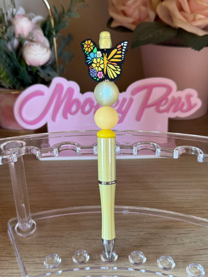 Silicone Butterfly Beaded Pen